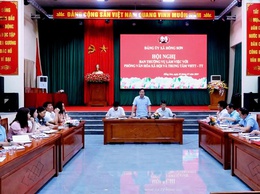 Ban Thường vụ Đảng ủy xã Hồng Sơn làm việc với Phòng Văn hóa - Xã hội và Trung tâm Văn hóa, Thông tin và Thể thao