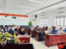 Chi bộ trường Tiểu học Trần Phú tổ chức sinh hoạt chuyên đề góp ý dự thảo văn kiện ĐH đại biểu Đảng bộ phường Lĩnh Nam lần thứ I

