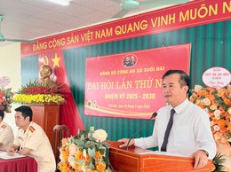 Đại hội Đảng bộ công an xã Suối Hai nhiệm kỳ 2025 -2030: Phát huy vai trò nòng cốt trong bảo đảm an ninh trật tự