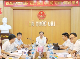Xã Quốc Oai tổ chức hội nghị họp tập thể UBND xã về quy hoạch khu di tích Quốc gia đặc biệt Chùa thầy