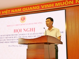 Đồng chí Quách Văn Võ được chỉ định Chủ tịch Hội Cựu chiến binh xã Đoài Phương