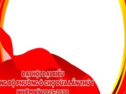 ĐỒNG LOẠT THAY ĐỔI ẢNH ĐẠI DIỆN (AVATAR) CHÀO MỪNG ĐẠI HỘI ĐẠI BIỂU ĐẢNG BỘ PHƯỜNG Ô CHỢ DỪA LẦN THỨ I, NHIỆM KỲ 2025-2030