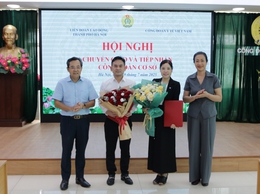 Bàn giao Công đoàn cơ sở về trực thuộc Công đoàn Y tế Việt Nam quản lý
