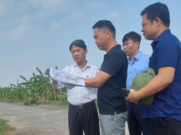 Lãnh đạo xã Thuận An kiểm tra tiến độ dự án trên địa bàn Xã