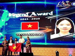 Giải kim cương chào mừng Đại hội: Vinh danh học sinh Trần Lâm Đào- Lớp 7A0 (2025- 2026) tỏa sáng trên đấu trường Toán học Quốc tế