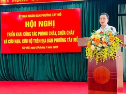 PHƯỜNG TÂY MỖ TỔ CHỨC HỘI NGHỊ TRIỂN KHAI CÔNG TÁC PHÒNG CHÁY, CHỮA CHÁY VÀ CỨU NẠN, CỨU HỘ NĂM 2025