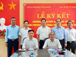 PHƯỜNG VĨNH HƯNG – BÁO KINH TẾ VÀ ĐÔ THỊ TĂNG CƯỜNG PHỐI HỢP TRONG CÔNG TÁC TRUYỀN THÔNG GIAI ĐOẠN MỚI