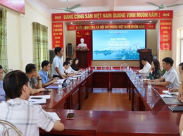Xã Đại Xuyên tổ chức hội nghị làm việc với đơn vị tư vấn xây dựng đồ án quy hoạch chung của xã