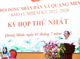 Kỳ họp thứ Nhất HĐND xã Quang Minh nhiệm kỳ 2021-2026