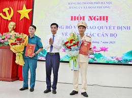 Công bố Quyết định của Thành ủy về chỉ định Uỷ viên Ban Chấp hành, Ban Thường vụ Đảng ủy xã Đoài Phương nhiệm kỳ 2025 – 2030