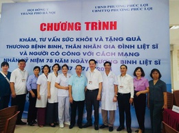 250 người có công và thân nhân người có công được khám, tư vấn và cấp thuốc miễn phí