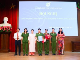 Quốc Oai công bố thành lập Chi hội Phụ nữ Công an xã và 9 Chi hội Phụ nữ trường Mầm non