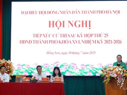 Đại biểu HĐND thành phố Hà Nội tiếp xúc cử tri các xã Hồng Sơn, Phúc Sơn, Mỹ Đức và Hương Sơn sau kỳ họp thứ 25, HĐND Thành phố