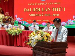 Đại hội Đảng bộ UBND xã Liên Minh lần thứ I, nhiệm kỳ 2025-2030