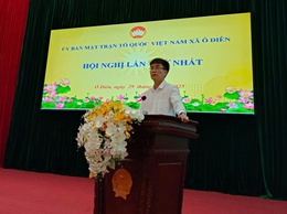 Ủy ban MTTQ Việt Nam xã Ô Diên: Nhanh chóng kiện toàn tổ chức, phát động phong trào thi đua cao điểm lập thành tích chào mừng Đại hội đại biểu Đảng bộ xã Ô Diên lần thứ I