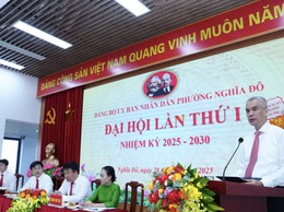 Đại hội Đảng bộ UBND phường Nghĩa Đô lần thứ nhất, nhiệm kỳ 2025-2030
