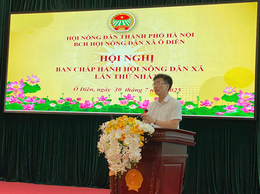 Hội nghị lần thứ nhất Ban Chấp hành Hội Nông dân xã Ô Diên: Thống nhất phương hướng, nhiệm vụ trọng tâm sau sáp nhập