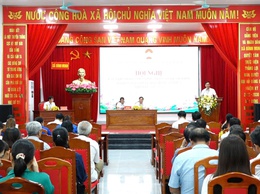 Ủy ban MTTQ Việt Nam xã Bình Minh lấy ý kiến đóng góp vào Dự thảo văn kiện Đại hội Đảng bộ các cấp