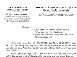 THÔNG BÁO TRIỂN KHAI CHƯƠNG TRÌNH PHẪU THUẬT MIỄN PHÍ DỊ TẬT VÙNG HÀM MẶT NĂM 2025
 Tại Bệnh viện Trung ương Quân đội 108