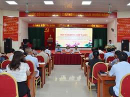 Phường Tùng Thiện góp ý kiến vào các dự thảo văn kiện Đại hội đại biểu Đảng bộ thành phố Hà Nội lần thứ XVIII, Đại hội đại biểu Đảng bộ phường Tùng Thiện lần thứ I, nhiệm kỳ 2025-2030