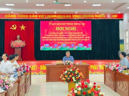 ĐỒNG CHÍ NGUYỄN MẠNH QUYỀN TUV, PHÓ CHỦ TỊCH UBND THÀNH PHỐ HÀ NỘI LÀM VIỆC VỚI XÃ BA VÌ.