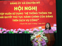 Đảng uỷ xã Chuyên Mỹ tổ chức tập huấn sử dụng 