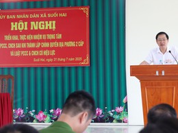 UBND xã Suối Hai tổ chức Hội nghị triển khai thực hiện nhiệm vụ PCCC và CNCH theo Luật mới