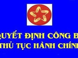 Quyết định về việc Công bố danh mục thủ tục hành chính lĩnh vực Quản lý chất lượng Nông lâm sản và Thủy sản thuộc phạm vi chức năng quản lý nhà nước của Sở Nông nghiệp và Môi trường thành phố Hà Nội