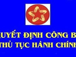 Quyết định về việc Công bố danh mục thủ tục hành chính lĩnh vực Quản lý đê điều và Phòng, chống thiên tai thuộc phạm vi chức năng quản lý nhà nước của Sở Nông nghiệp và Môi trường thành phố Hà Nội