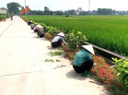 PHÁT ĐỘNG RA QUÂN TỔNG VỆ SINH MÔI TRƯỜNG TRÊN TOÀN ĐỊA BÀN XÃ NỘI BÀI