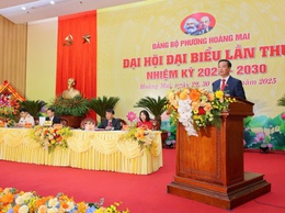 ĐẠI HỘI ĐẠI BIỂU ĐẢNG BỘ PHƯỜNG HOÀNG MAI LẦN THỨ I, NHIỆM KỲ 2025-2030 THÀNH CÔNG TỐT ĐẸP!