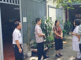 Trạm Y tế phường thông báo tình hình kiểm tra, giám sát ổ dịch Tại TDP số 12 Kiều Mai phường Xuân Phương