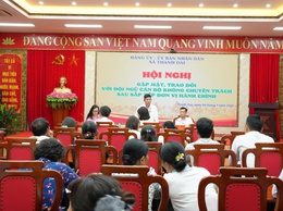 XÃ THANH OAI: GẶP MẶT, TRAO ĐỔI VỚI ĐỘI NGŨ CÁN BỘ KHÔNG CHUYÊN TRÁCH SAU SẮP XẾP ĐƠN VỊ HÀNH CHÍNH