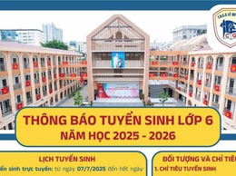 THÔNG BÁO TUYỂN SINH LỚP 6 NĂM HỌC 2025 - 2026 TRƯỜNG THCS LÊ QUÝ ĐÔN