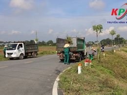 UBND xã Kiều Phú phối hợp ra quân tổng vệ sinh môi trường, xây dựng khu dân cư sáng – xanh – sạch – đẹp