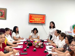 Hội LHPN phường Cầu Giấy tổ chức hội nghị vận hành thử nghiệm họp Ban thường vụ