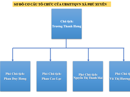 Sơ đồ cơ cấu tổ chức của UBMTTQVN xã