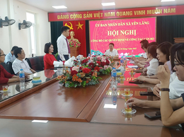 ỦY BAN NHÂN DÂN XÃ YÊN LÃNG CÔNG BỐ QUYẾT ĐỊNH VỀ VIỆC THÀNH LẬP TRẠM Y TẾ XÃ VÀ CÔNG TÁC CÁN BỘ.