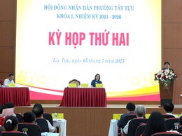Kỳ họp thứ II, HĐND phường Tây Tựu khóa I, nhiệm kỳ 2021 - 2026