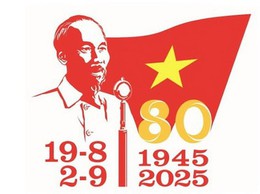 Mẫu logo chính thức cho các hoạt động kỷ niệm 80 năm Cách mạng Tháng Tám và Quốc khánh