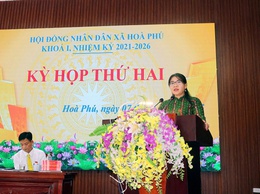 Xã Hòa Phú: Tổ chức Kỳ họp thứ Hai HĐND xã Khóa I, nhiệm kỳ 2021-2026

