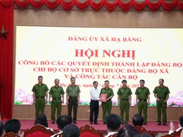 “Đảng ủy xã Hạ Bằng kiện toàn tổ chức, củng cố cán bộ, gánh vác sứ mệnh lãnh đạo toàn diện ở cơ sở”