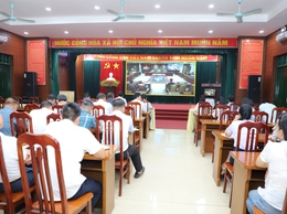 Đảng ủy xã Yên Xuân tham dự Hội nghị tập huấn sử dụng phần mềm quản lý văn bản