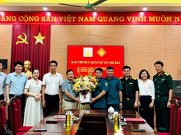 CÔNG BỐ VÀ RA MẮT BAN CHỈ HUY QUÂN SỰ XÃ NỘI BÀI