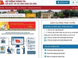 Tích hợp 4 thủ tục hành chính của Đảng lên Cổng Dịch vụ công Quốc gia