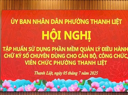 Phường Thanh Liệt: Đẩy mạnh chuyển đổi số trong quản lý hành chính