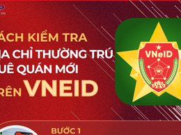 Cách tra cứu địa chỉ thường trú, quê quán mới trên VNeID từ 1/7/2025.