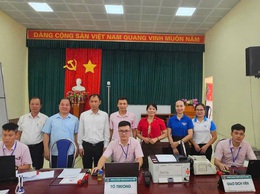 MTTQ xã Suối Hai giao ban với ngân hàng Chính sách xã hội