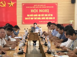 ĐẠI BIỂU QUỐC HỘI THÀNH PHỐ HÀ NỘI TIẾP XÚC CỬ TRI ĐƠN VỊ BẦU CỬ SỐ 10 SAU KỲ HỌP THỨ 9