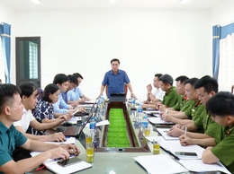 UBND xã Ứng Hoà tổ chức hội nghị giao ban công tác an ninh – trật tự trên địa bàn xã.